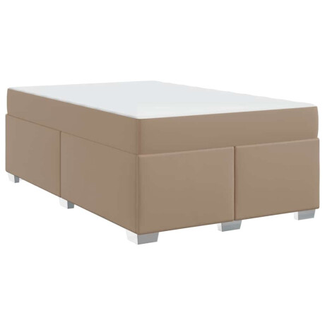 vidaXL Bedframe Cappuccino 120 x 200 cm Kunstleer afbeelding2 - 1