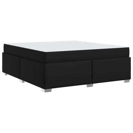 vidaXL Bedframe Anders Zwart 200 x 200 cm Kunstleer afbeelding2 - 1