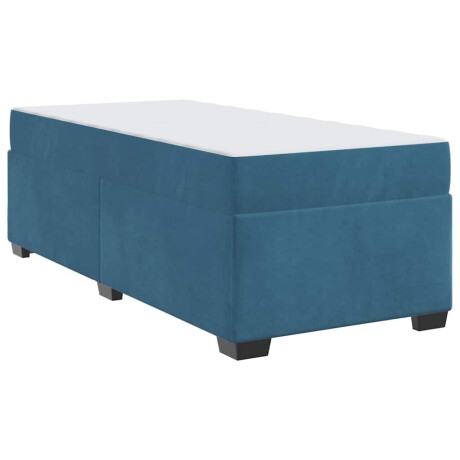 vidaXL Bedframe Anders Donkerblauw 90 x 190 cm Fluweel afbeelding2 - 1