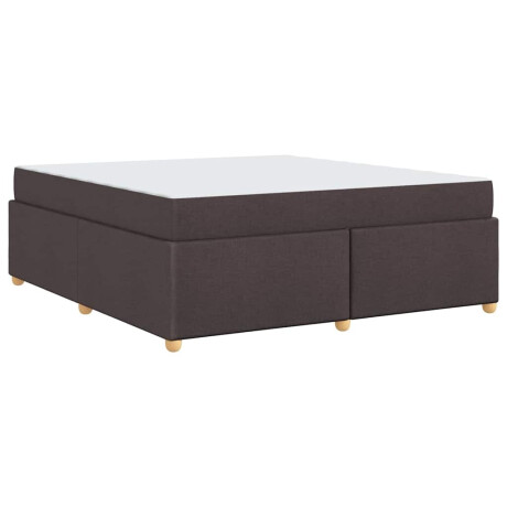 vidaXL Bedframe met matras Donkerbruin 180 x 200 cm Stof afbeelding2 - 1