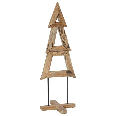 vidaXL Kerstboom met standaard Bruin 120 cm Massief teakhout afbeelding2 - 1