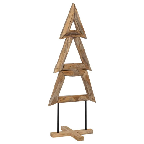 vidaXL Kerstboom met standaard Bruin 149,5 cm Massief teakhout afbeelding2 - 1