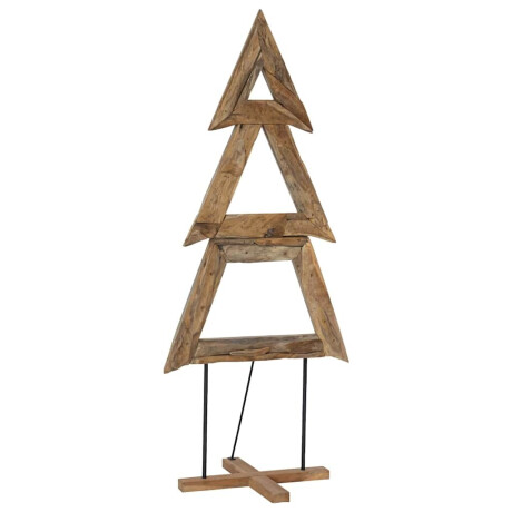 vidaXL Kerstboom met standaard Bruin 181 cm Massief teakhout afbeelding2 - 1