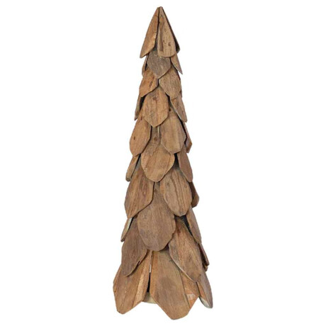 vidaXL Kerstboom met standaard Bruin 80 cm Massief teakhout afbeelding2 - 1