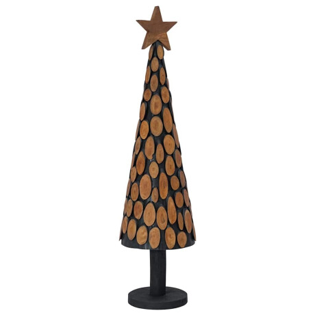 vidaXL Kerstboom met standaard Bruin 120 cm Massief teakhout afbeelding2 - 1