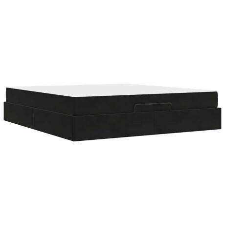 vidaXL Bedframe Anders Donkergroen en Wit 180 x 200 cm Fluweel afbeelding2 - 1