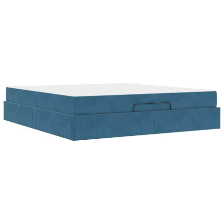 vidaXL Bedframe Anders Blauw 180 x 200 cm Fluweel afbeelding2 - 1