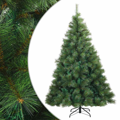 vidaXL Kunstmatige Inklapbare Kerstboom Groen 210 cm PVC, staal afbeelding2 - 1