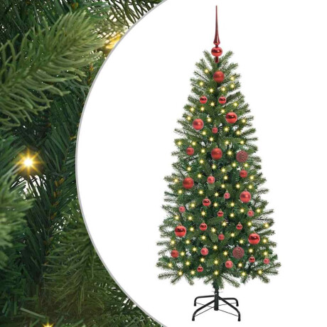 vidaXL Kunstkerstboom met 150 LED met standaard Groen 150 cm PE en PVC afbeelding2 - 1