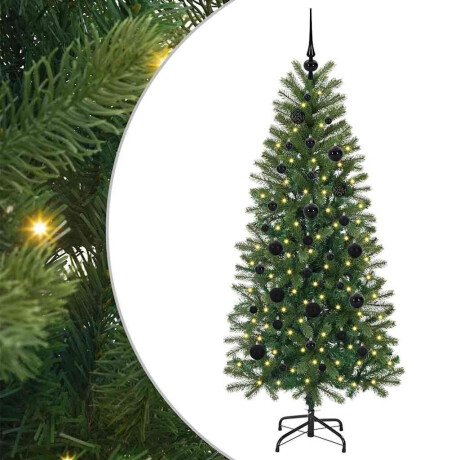 vidaXL Kunstkerstboom met 150 LED met standaard Groen 150 cm PE en PVC afbeelding2 - 1