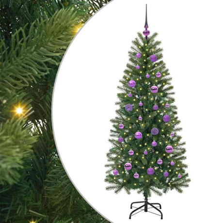 vidaXL Kunstkerstboom met 150 LED met standaard Groen 150 cm PE en PVC afbeelding2 - 1