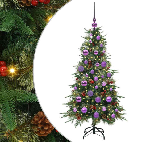 vidaXL Kunstmatige Inklapbare Kerstboom Groen 120 cm PE en PVC afbeelding2 - 1