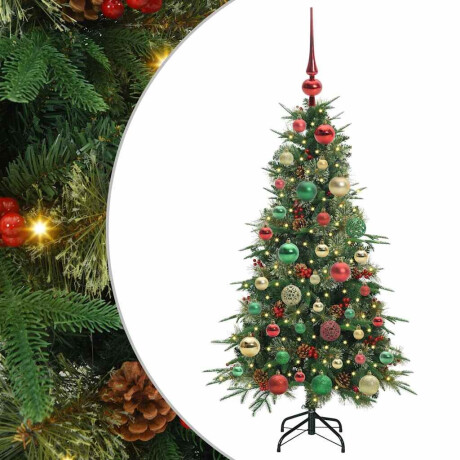vidaXL Kunstmatige Inklapbare Kerstboom Groen 120 cm PE en PVC afbeelding2 - 1