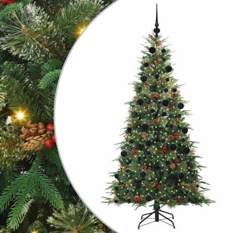 vidaXL Kunstmatige Inklapbare Kerstboom Groen 210 cm PE en PVC afbeelding2 - 1