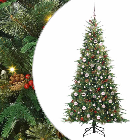 vidaXL Kunstmatige Inklapbare Kerstboom Groen 210 cm PE en PVC afbeelding2 - 1