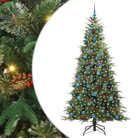 vidaXL Kunstmatige Inklapbare Kerstboom Groen 210 cm PE en PVC afbeelding2 - 1