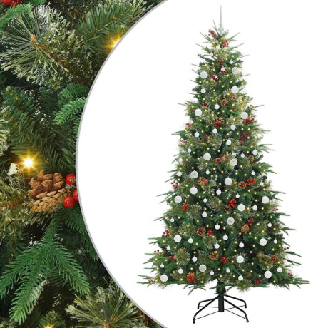 vidaXL Kunstmatige Inklapbare Kerstboom Groen 240 cm PE en PVC afbeelding2 - 1