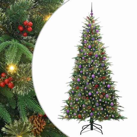 vidaXL Kunstmatige Inklapbare Kerstboom Groen 240 cm PE en PVC afbeelding2 - 1