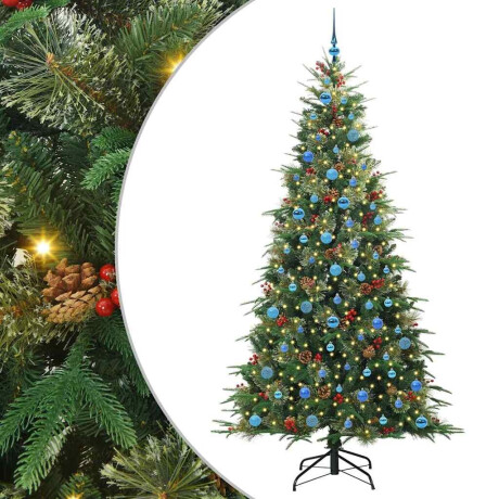 vidaXL Kunstmatige Inklapbare Kerstboom Groen 240 cm PE en PVC afbeelding2 - 1