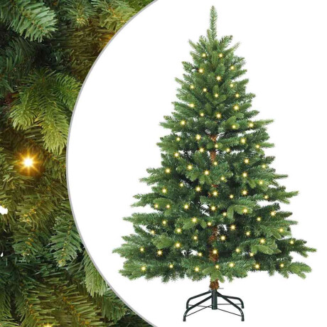 vidaXL Kunstkerstboom met 150 LED met standaard Groen 150 cm PE en PVC afbeelding2 - 1
