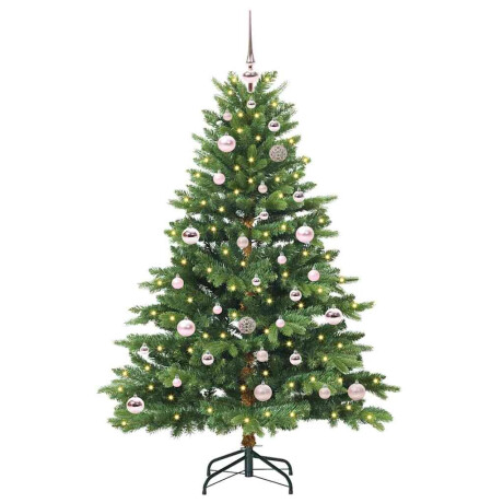 vidaXL Kunstkerstboom met 150 LED met standaard Groen 150 cm PE en PVC afbeelding2 - 1