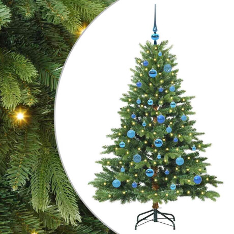 vidaXL Kunstkerstboom met 150 LED met standaard Groen 150 cm PE en PVC afbeelding2 - 1