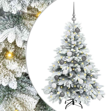 vidaXL Kunstkerstboom met 150 LED met standaard Wit 120 cm PE en PVC afbeelding2 - 1