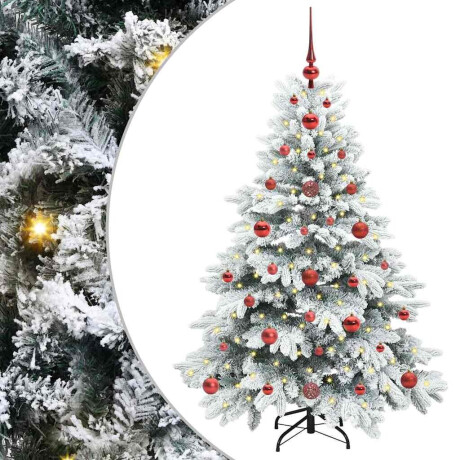 vidaXL Kunstkerstboom met 150 LED met standaard Groen 120 cm PE en PVC afbeelding2 - 1