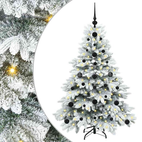 vidaXL Kunstkerstboom met 150 LED met standaard Groen 120 cm PE en PVC afbeelding2 - 1
