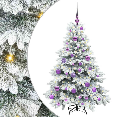 vidaXL Kunstkerstboom met 150 LED met standaard Groen 120 cm PE en PVC afbeelding2 - 1