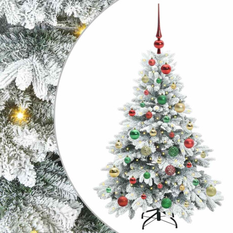vidaXL Kunstkerstboom met 150 LED met standaard Groen 120 cm PE en PVC afbeelding2 - 1