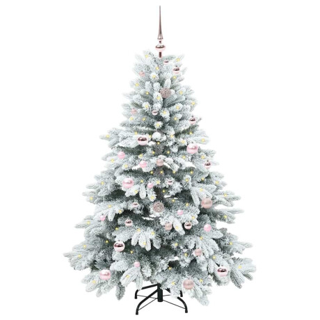 vidaXL Kunstkerstboom met 150 LED met standaard Groen 150 cm PE en PVC afbeelding2 - 1