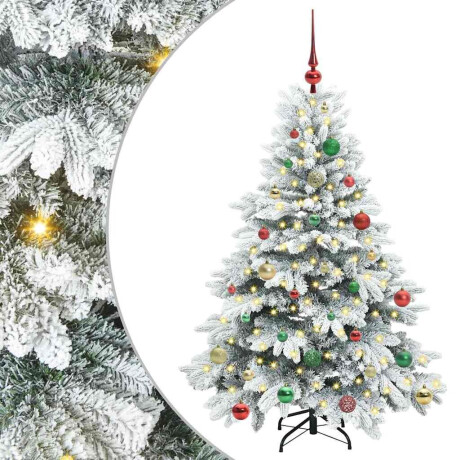 vidaXL Kunstkerstboom met 150 LED met standaard Groen 150 cm PE en PVC afbeelding2 - 1
