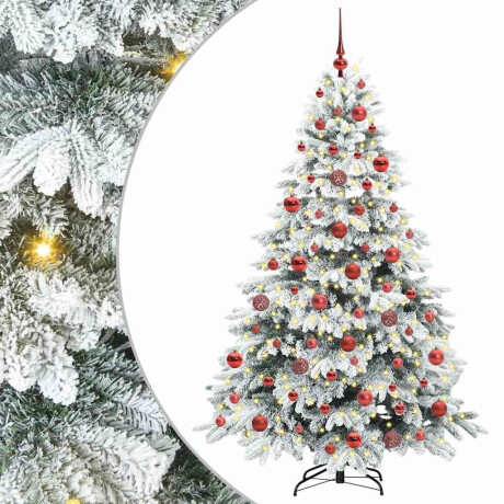 vidaXL Kunstkerstboom met 300 LED met standaard Groen 180 cm PE en PVC afbeelding2 - 1