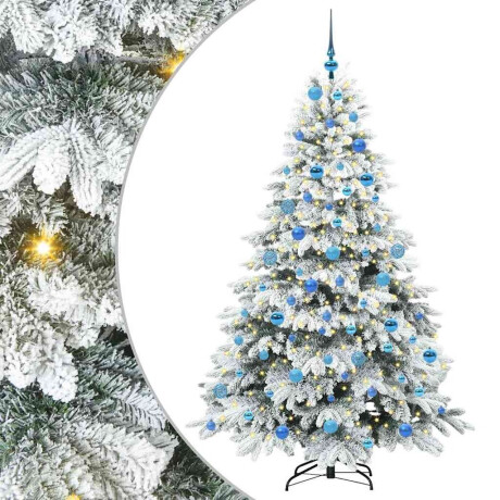 vidaXL Kunstkerstboom met 300 LED met standaard Groen 180 cm PE en PVC afbeelding2 - 1