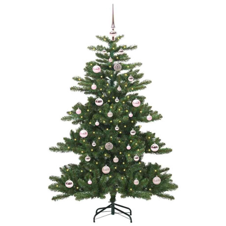 vidaXL Kunstmatige Inklapbare Kerstboom met 150 LED's Groen 150 cm PVC afbeelding2 - 1