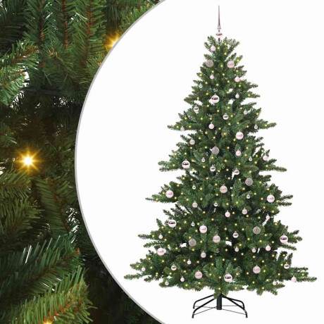 vidaXL Kunstmatige Inklapbare Kerstboom Groen 210 cm PVC en staal afbeelding2 - 1