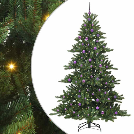vidaXL Kunstmatige Inklapbare Kerstboom with LEDs 240cm PVC afbeelding2 - 1