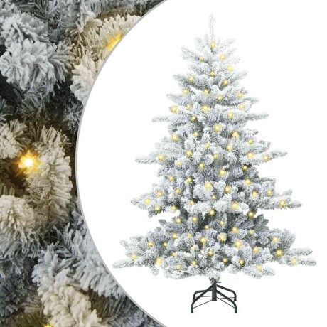 vidaXL Kunstmatige Inklapbare Kerstboom met 150 LED's Wit 150 cm PVC afbeelding2 - 1