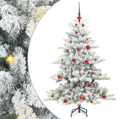 vidaXL Kunstmatige Inklapbare Kerstboom Wit 150 cm PVC en staal afbeelding2 - 1