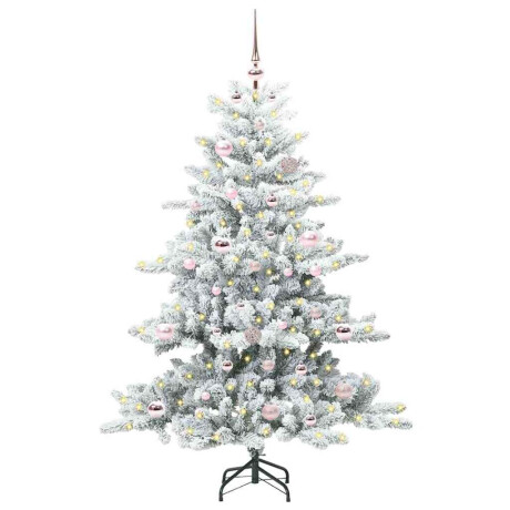 vidaXL Kunstmatige Inklapbare Kerstboom Wit 150 cm PVC en staal afbeelding2 - 1