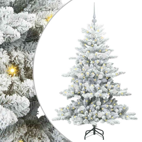 vidaXL Kunstmatige Inklapbare Kerstboom Wit 150 cm PVC en staal afbeelding2 - 1
