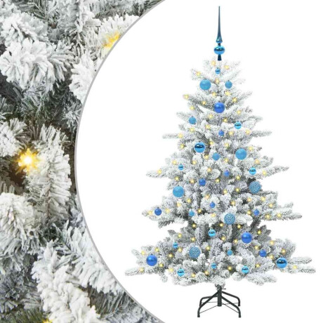 vidaXL Kunstmatige Inklapbare Kerstboom Wit 150 cm PVC en staal afbeelding2 - 1