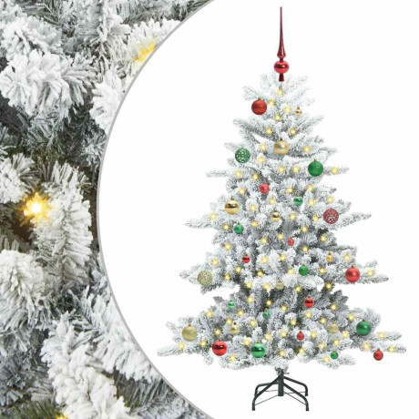 vidaXL Kunstmatige Inklapbare Kerstboom Wit 150 cm PVC en staal afbeelding2 - 1