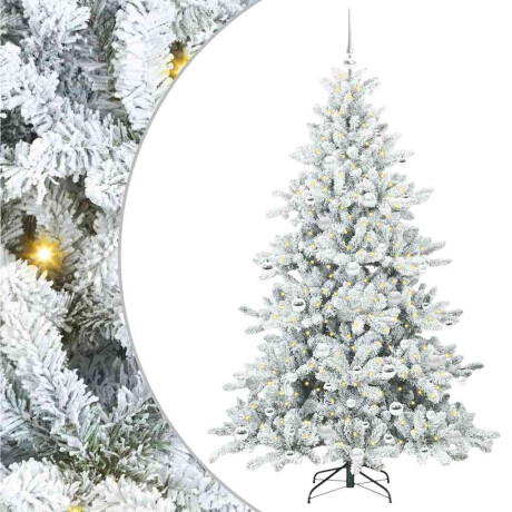 vidaXL Kunstmatige Inklapbare Kerstboom with LEDs 180cm PVC afbeelding2 - 1