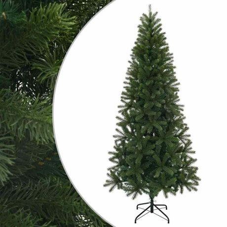 vidaXL Kunstkerstboom met standaard Groen 240 cm PVC, PE en staal afbeelding2 - 1