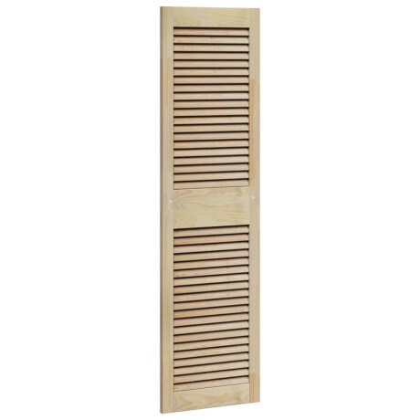 vidaXL Kastdeur Anders Bruin 140.5 x 39.5 x 2.1 cm Massief grenenhout afbeelding2 - 1