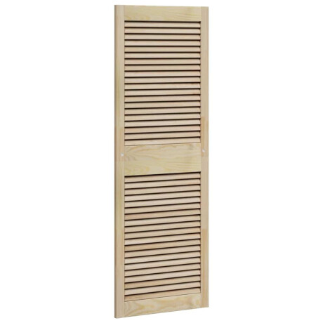 vidaXL Kastdeur Anders Bruin 140.5 x 49.5 x 2.1 cm Massief grenenhout afbeelding2 - 1