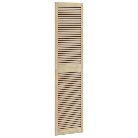 vidaXL Kastdeur Anders Bruin 201 x 49.5 x 2.1 cm Massief grenenhout afbeelding2 - 1