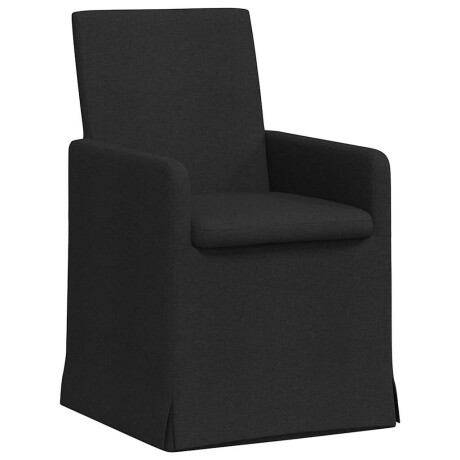 vidaXL Eettafelstoelen 2 pcs Zwart 57 x 67 x 95 cm Stof afbeelding2 - 1
